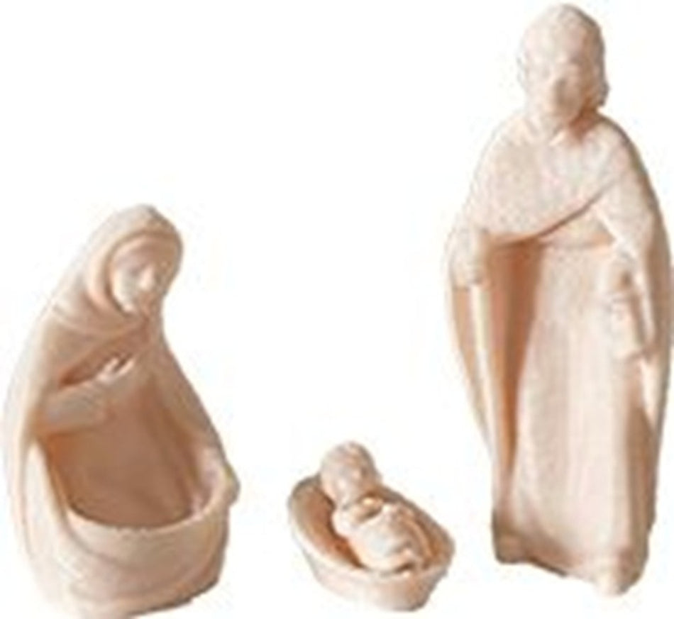 3x FADEDA Heilige Familie creme / Höhe:4,5 cm / handbemalt / detailgetreue Krippen Figuren - Weihnachten Tisch Dekoration Krippe Zubehör