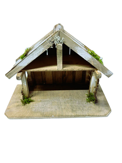 FADEDA Stall Tradition I / Höhe:18,5 cm / handbemalt / detailgetreue Krippen Figuren - Weihnachten Tisch Dekoration Krippe Zubehör