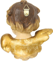 2x FADEDA Engelsköpfe  / Höhe:12 cm / handbemalt / detailgetreue Krippen Figuren - Weihnachten Tisch Dekoration Krippe Zubehör