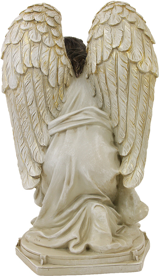 FADEDA Grabengel  / Höhe:41 cm / handbemalt / detailgetreue Krippen Figuren - Weihnachten Tisch Dekoration Krippe Zubehör