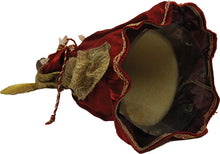 FADEDA Engel mit Stoffkleid, rot  / Höhe:28 cm / handbemalt / detailgetreue Krippen Figuren - Weihnachten Tisch Dekoration Krippe Zubehör