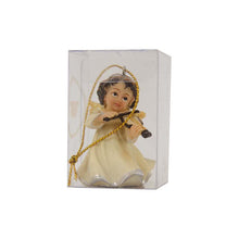 4x FADEDA Engel musizierend, mit Faden  / Höhe:5 cm / handbemalt / detailgetreue Krippen Figuren - Weihnachten Tisch Dekoration Krippe Zubehör