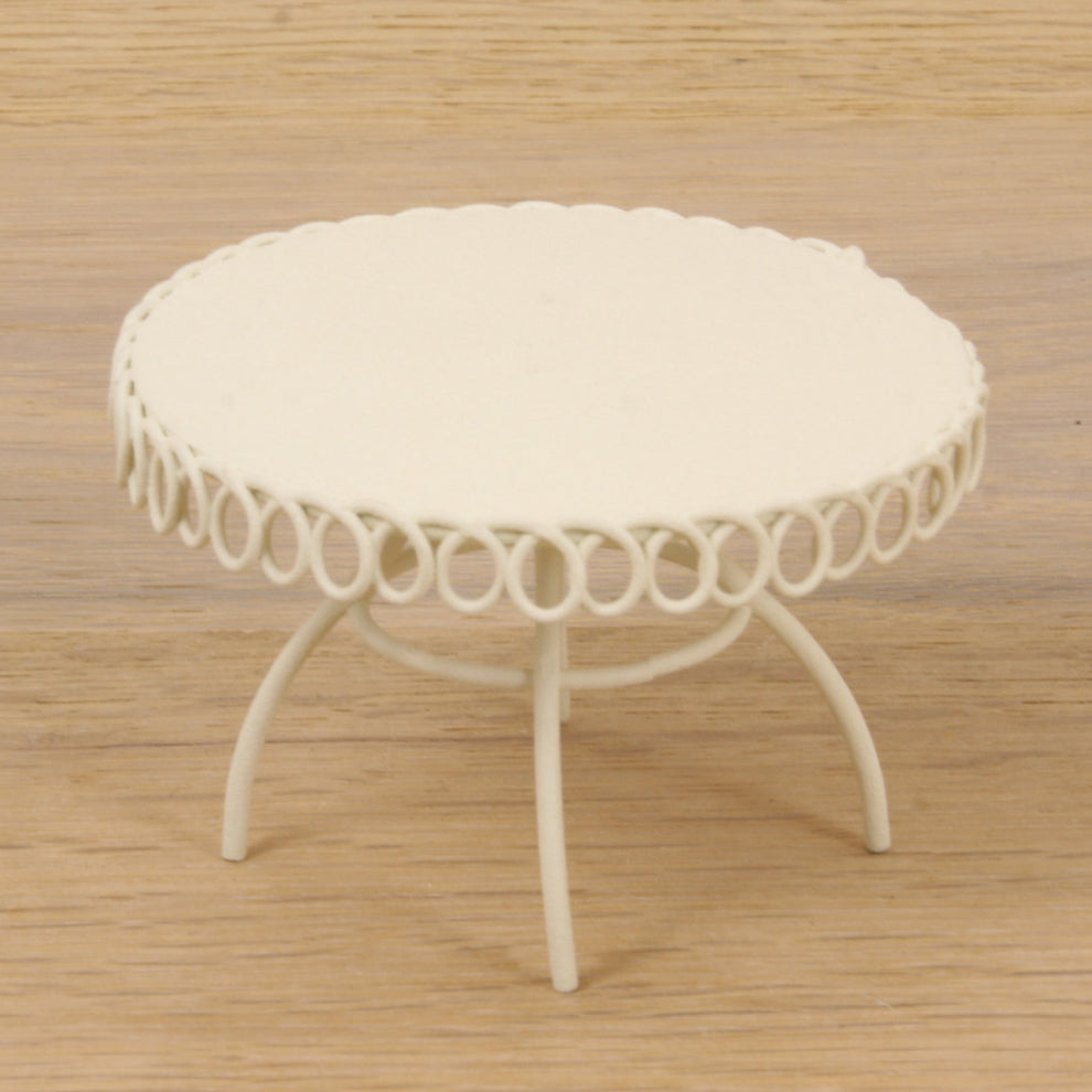 FADEDA Tisch weiß  / Höhe:5 cm / handbemalt / detailgetreue Krippen Figuren - Weihnachten Tisch Dekoration Krippe Zubehör