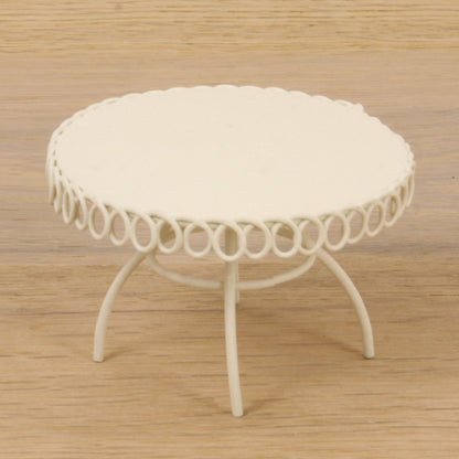 FADEDA Tisch weiß  / Höhe:5 cm / handbemalt / detailgetreue Krippen Figuren - Weihnachten Tisch Dekoration Krippe Zubehör