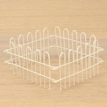 4x FADEDA Steckzaun mini weiß  / Höhe:4 cm / handbemalt / detailgetreue Krippen Figuren - Weihnachten Tisch Dekoration Krippe Zubehör