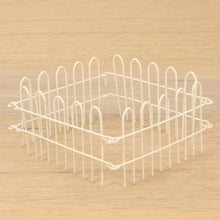 4x FADEDA Steckzaun mittel weiß / Höhe:6 cm / handbemalt / detailgetreue Krippen Figuren - Weihnachten Tisch Dekoration Krippe Zubehör