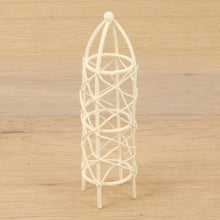 FADEDA Ranksäule mini weiß  / Höhe:12 cm / handbemalt / detailgetreue Krippen Figuren - Weihnachten Tisch Dekoration Krippe Zubehör
