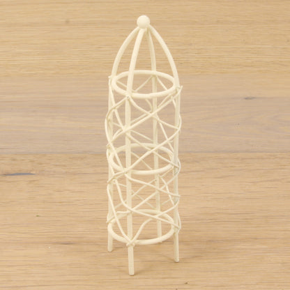FADEDA Ranksäule weiß  / Höhe:17 cm / handbemalt / detailgetreue Krippen Figuren - Weihnachten Tisch Dekoration Krippe Zubehör