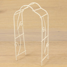 FADEDA Rankbogen mini, weiß  / Höhe:10 cm / handbemalt / detailgetreue Krippen Figuren - Weihnachten Tisch Dekoration Krippe Zubehör