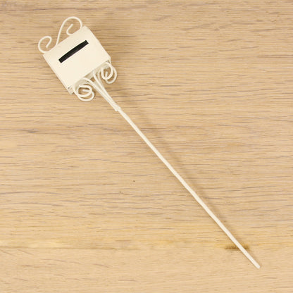 FADEDA Briefkasten steckbar, weiß  / Höhe:19 cm / handbemalt / detailgetreue Krippen Figuren - Weihnachten Tisch Dekoration Krippe Zubehör