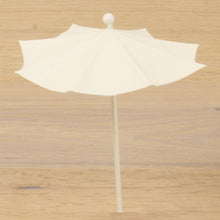 FADEDA Sonnenschirm steckbar, weiß  / Höhe:16 cm / handbemalt / detailgetreue Krippen Figuren - Weihnachten Tisch Dekoration Krippe Zubehör