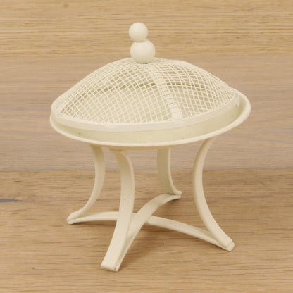 FADEDA Feuerschale, weiß  / Höhe:8 cm / handbemalt / detailgetreue Krippen Figuren - Weihnachten Tisch Dekoration Krippe Zubehör