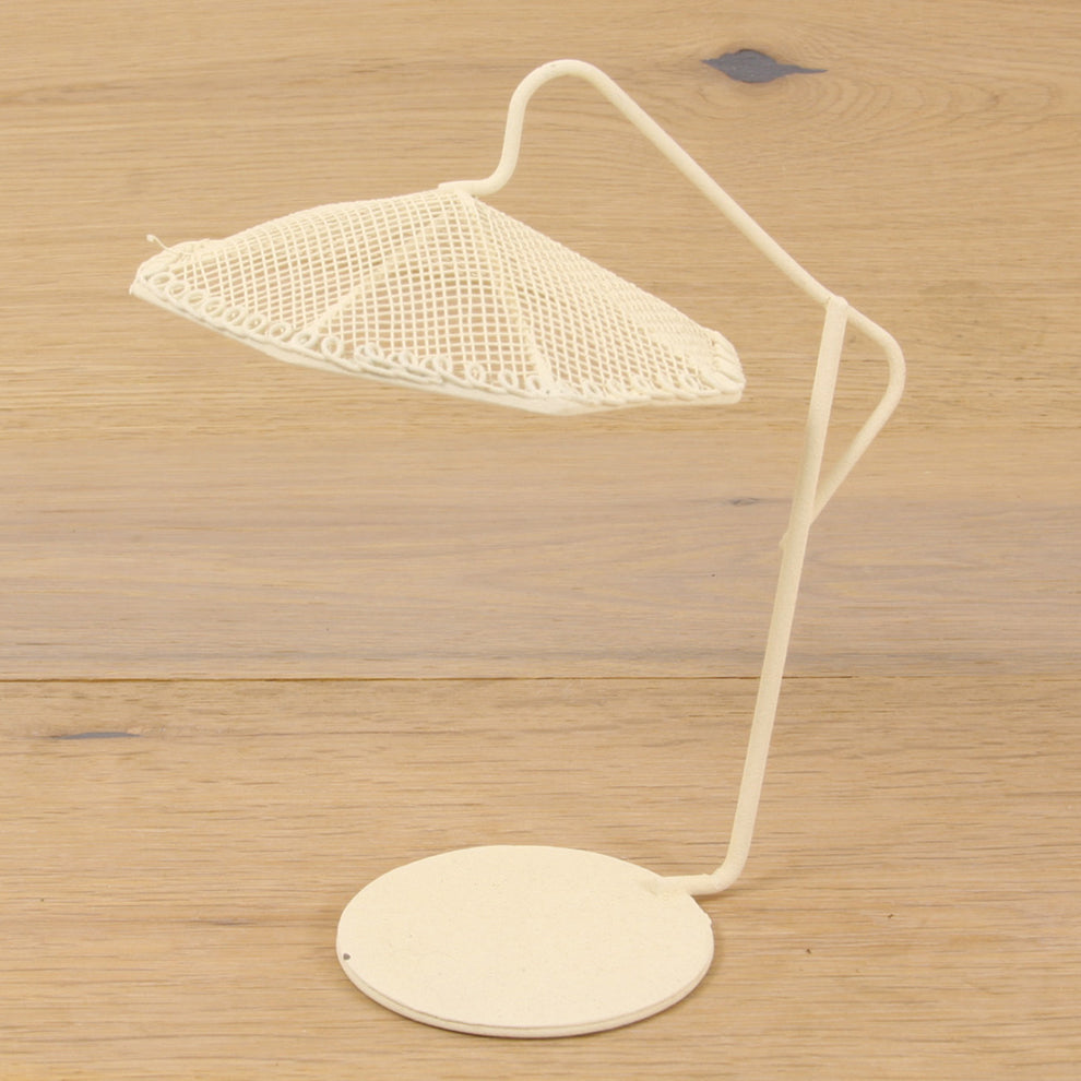 FADEDA Sonnenschirm klein, weiß  / Höhe:13 cm / handbemalt / detailgetreue Krippen Figuren - Weihnachten Tisch Dekoration Krippe Zubehör