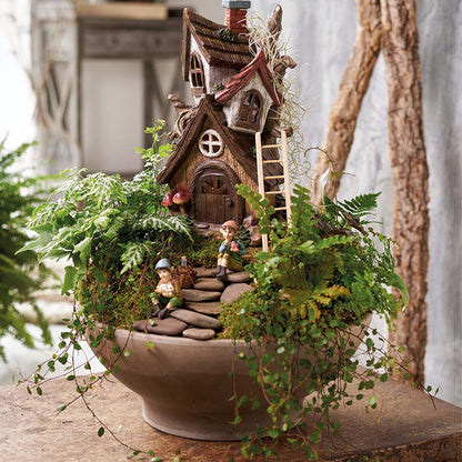 FADEDA Baumhaus groß  / Höhe:31 cm / handbemalt / detailgetreue Krippen Figuren - Weihnachten Tisch Dekoration Krippe Zubehör