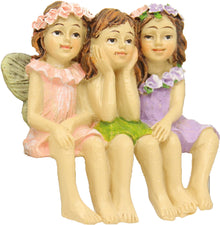 FADEDA Feengruppe  / Höhe:4 cm / handbemalt / detailgetreue Krippen Figuren - Weihnachten Tisch Dekoration Krippe Zubehör