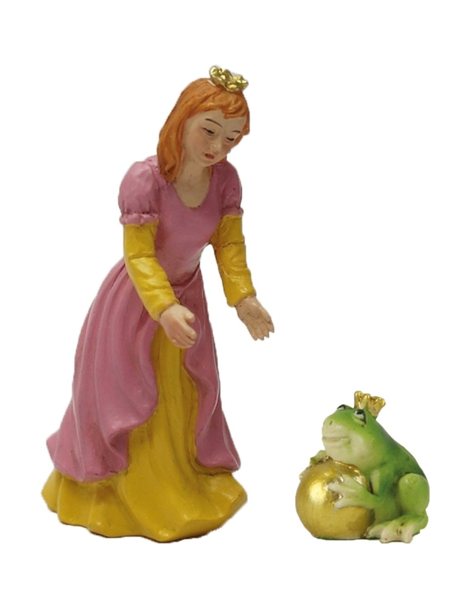 2x FADEDA Froschkönig  / Höhe:8 cm / handbemalt / detailgetreue Krippen Figuren - Weihnachten Tisch Dekoration Krippe Zubehör