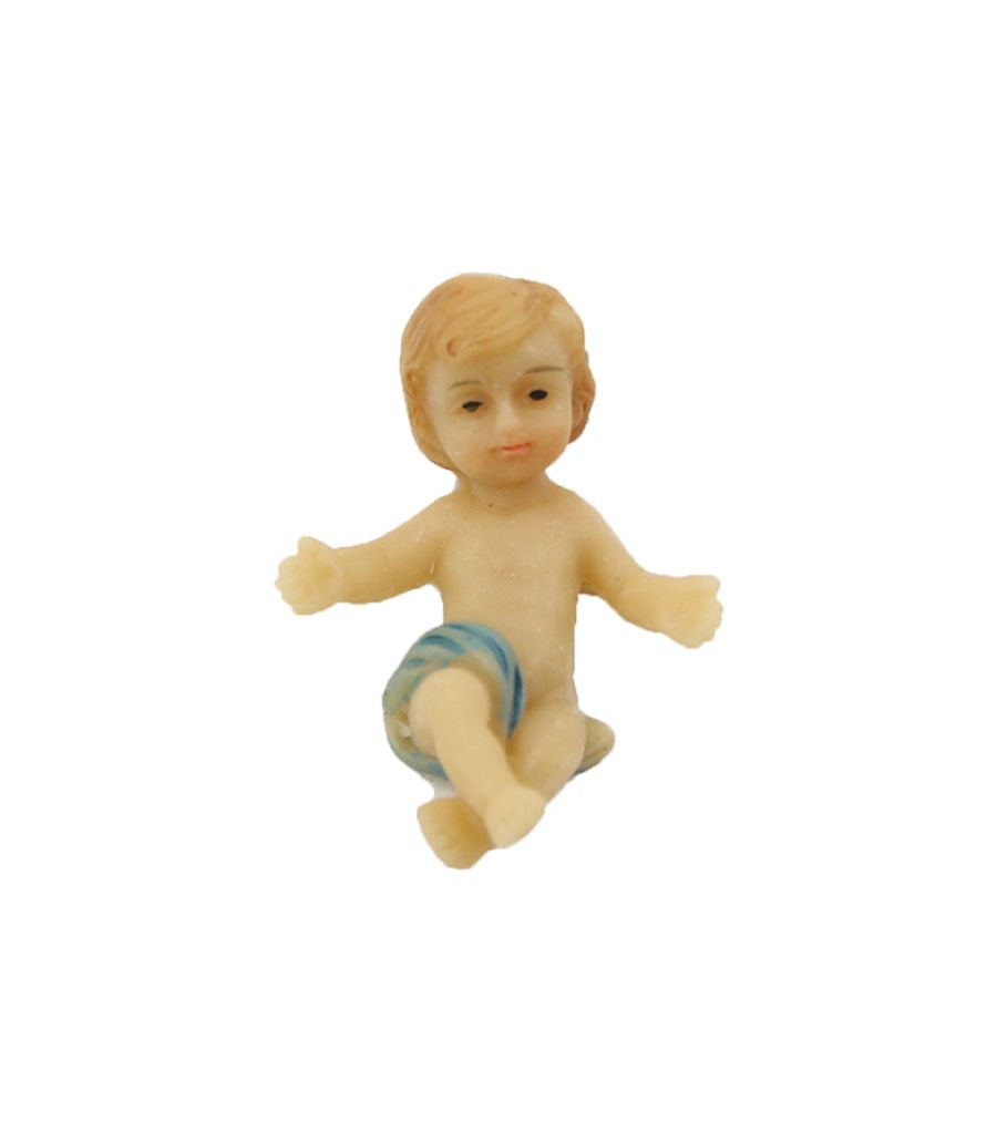 FADEDA Jesuskind  / Höhe:3 cm / handbemalt / detailgetreue Krippen Figuren - Weihnachten Tisch Dekoration Krippe Zubehör