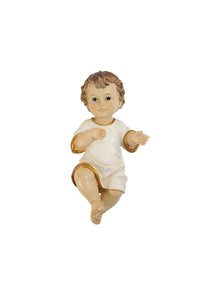 FADEDA Jesuskind mit Hemd  / Höhe:4 cm / handbemalt / detailgetreue Krippen Figuren - Weihnachten Tisch Dekoration Krippe Zubehör