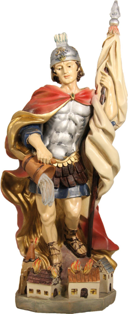 FADEDA Hlg. Florian  / Höhe:36 cm / handbemalt / detailgetreue Krippen Figuren - Weihnachten Tisch Dekoration Krippe Zubehör