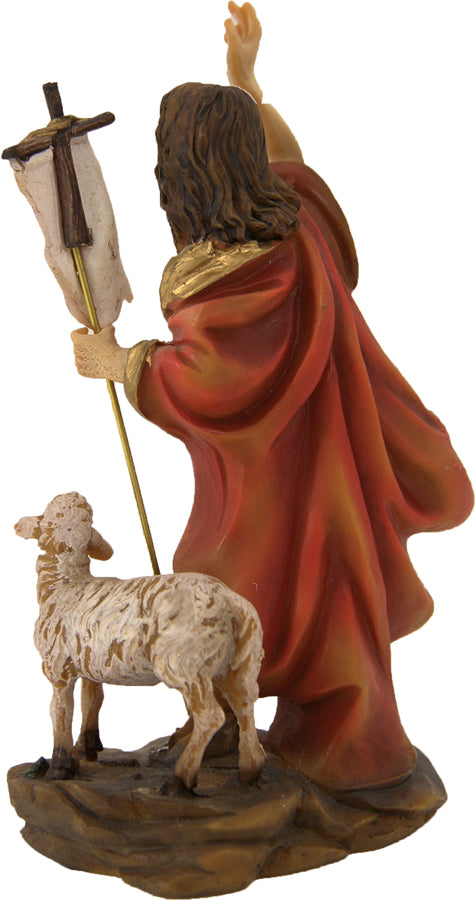 FADEDA Jesus Auferstehung mit Lamm  / Höhe:14 cm / handbemalt / detailgetreue Krippen Figuren - Weihnachten Tisch Dekoration Krippe Zubehör