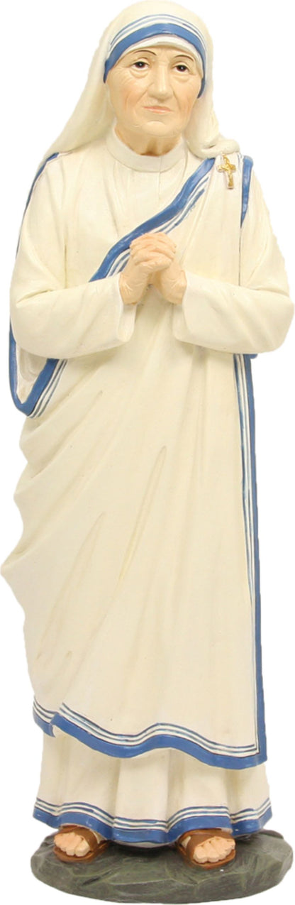 FADEDA Hlg. Mutter Teresa  / Höhe:19 cm / handbemalt / detailgetreue Krippen Figuren - Weihnachten Tisch Dekoration Krippe Zubehör