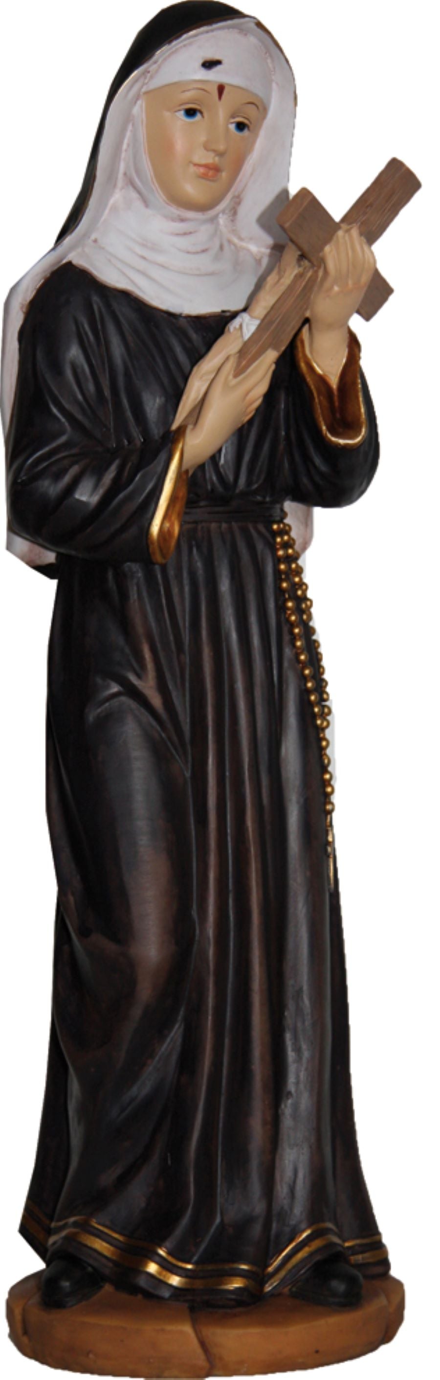 FADEDA Hlg. Rita  / Höhe:15 cm / handbemalt / detailgetreue Krippen Figuren - Weihnachten Tisch Dekoration Krippe Zubehör