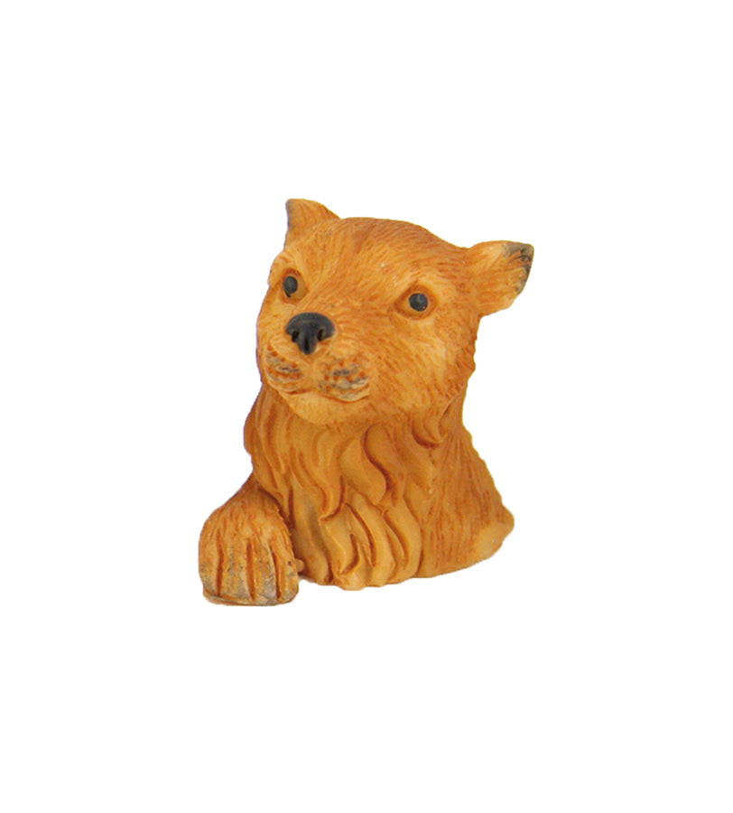 FADEDA Bär – Hlg. Korbinian / Höhe:3 cm / handbemalt / detailgetreue Krippen Figuren - Weihnachten Tisch Dekoration Krippe Zubehör