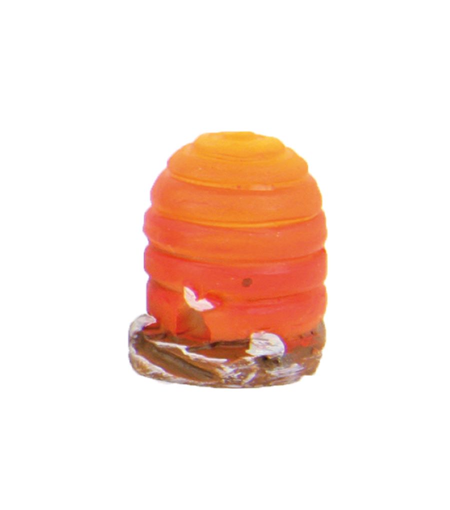 FADEDA Bienenkorb – Hlg. Ambrosius / Höhe:2 cm / handbemalt / detailgetreue Krippen Figuren - Weihnachten Tisch Dekoration Krippe Zubehör