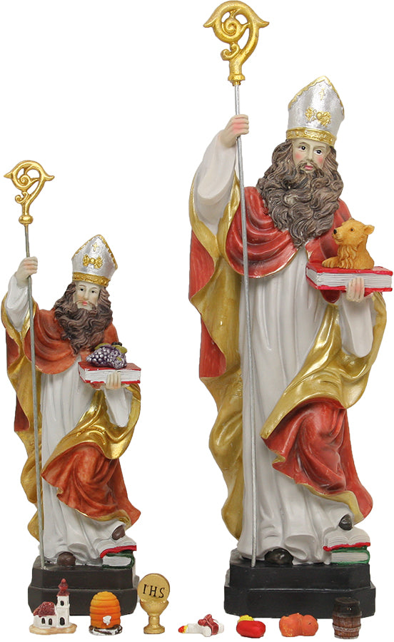 FADEDA Hlg. Bischof ohne Attribute / Höhe:22 cm / handbemalt / detailgetreue Krippen Figuren - Weihnachten Tisch Dekoration Krippe Zubehör