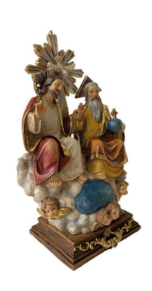 FADEDA Hlg. Dreifaltigkeit / Höhe:12 cm / handbemalt / detailgetreue Krippen Figuren - Weihnachten Tisch Dekoration Krippe Zubehör