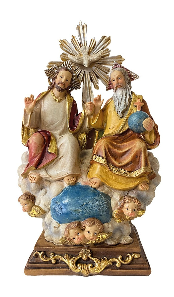 FADEDA Hlg. Dreifaltigkeit / Höhe:22 cm / handbemalt / detailgetreue Krippen Figuren - Weihnachten Tisch Dekoration Krippe Zubehör