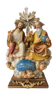 FADEDA Hlg. Dreifaltigkeit / Höhe:22 cm / handbemalt / detailgetreue Krippen Figuren - Weihnachten Tisch Dekoration Krippe Zubehör