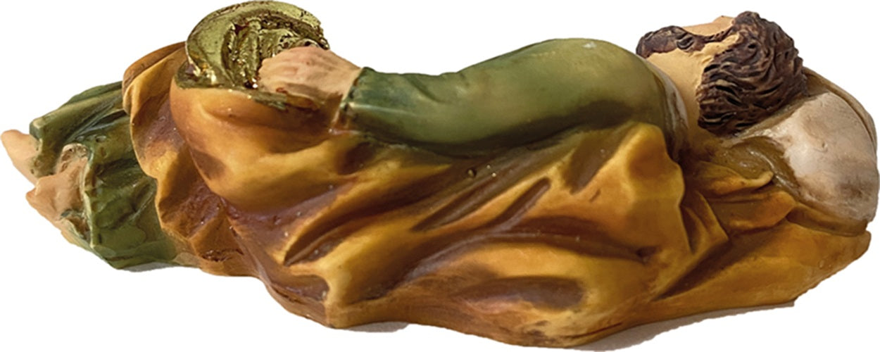 FADEDA Hlg. Josef schlafend  / Höhe:3 cm / handbemalt / detailgetreue Krippen Figuren - Weihnachten Tisch Dekoration Krippe Zubehör