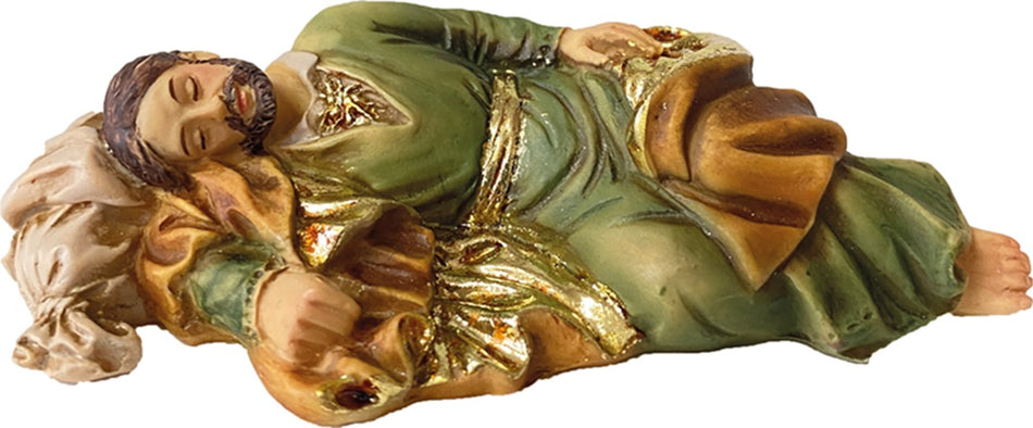 FADEDA Hlg. Josef schlafend  / Höhe:3 cm / handbemalt / detailgetreue Krippen Figuren - Weihnachten Tisch Dekoration Krippe Zubehör