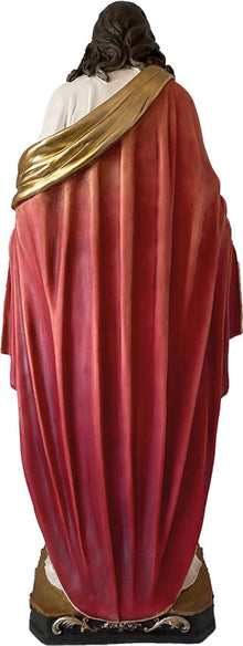 FADEDA Herz-Jesus  / Höhe:100 cm / handbemalt / detailgetreue Krippen Figuren - Weihnachten Tisch Dekoration Krippe Zubehör
