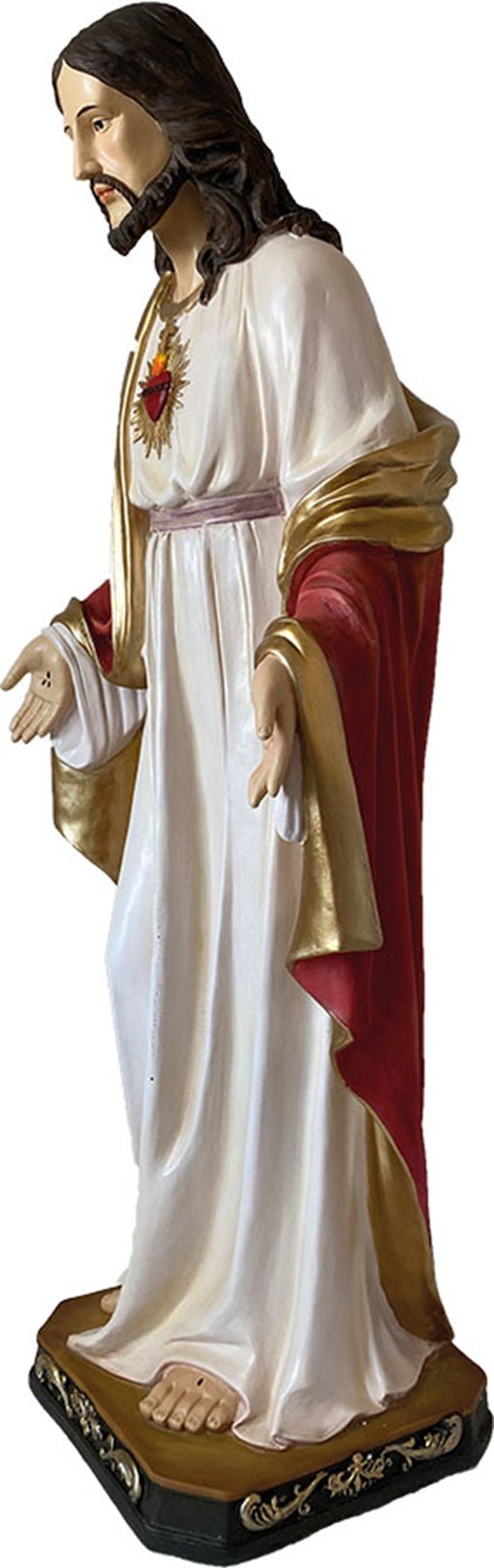 FADEDA Herz-Jesus  / Höhe:100 cm / handbemalt / detailgetreue Krippen Figuren - Weihnachten Tisch Dekoration Krippe Zubehör