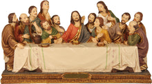FADEDA Letztes Abendmahl / Höhe:10 cm / handbemalt / detailgetreue Krippen Figuren - Weihnachten Tisch Dekoration Krippe Zubehör