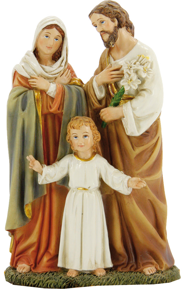 FADEDA Hlg. Familie  / Höhe:16 cm / handbemalt / detailgetreue Krippen Figuren - Weihnachten Tisch Dekoration Krippe Zubehör