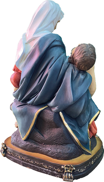 FADEDA Pietà  / Höhe:60 cm / handbemalt / detailgetreue Krippen Figuren - Weihnachten Tisch Dekoration Krippe Zubehör