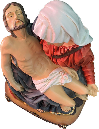 FADEDA Pietà  / Höhe:60 cm / handbemalt / detailgetreue Krippen Figuren - Weihnachten Tisch Dekoration Krippe Zubehör