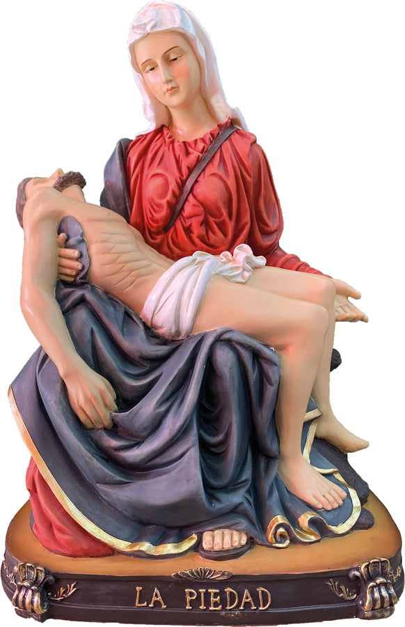FADEDA Pietà  / Höhe:60 cm / handbemalt / detailgetreue Krippen Figuren - Weihnachten Tisch Dekoration Krippe Zubehör