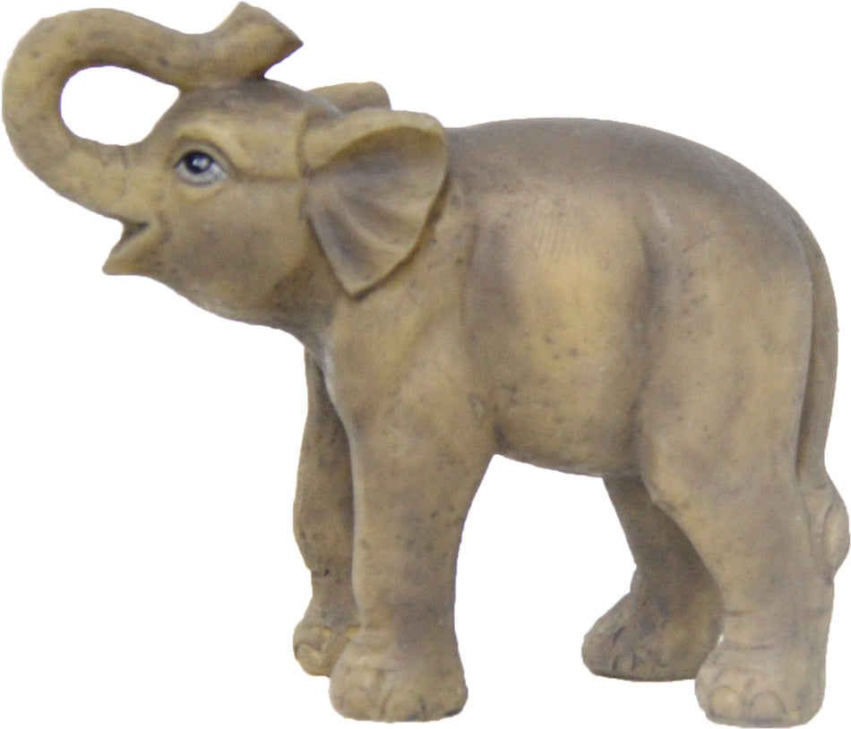 FADEDA Kleiner Elefant  / Höhe:6 cm / handbemalt / detailgetreue Krippen Figuren - Weihnachten Tisch Dekoration Krippe Zubehör