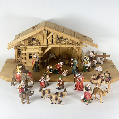 23x FADEDA Mathias-Krippenfiguren  / Höhe:11 cm / handbemalt / detailgetreue Krippen Figuren - Weihnachten Tisch Dekoration Krippe Zubehör