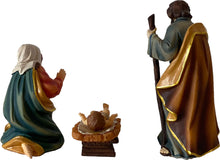3x FADEDA Heilige Familie  / Höhe:9 cm / handbemalt / detailgetreue Krippen Figuren - Weihnachten Tisch Dekoration Krippe Zubehör