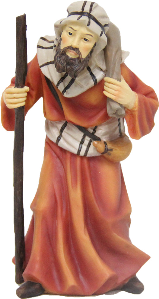 FADEDA Kameltreiber  / Höhe:13 cm / handbemalt / detailgetreue Krippen Figuren - Weihnachten Tisch Dekoration Krippe Zubehör
