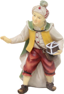 FADEDA Elefantentreiber  / Höhe:13 cm / handbemalt / detailgetreue Krippen Figuren - Weihnachten Tisch Dekoration Krippe Zubehör