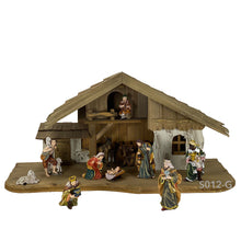 11x FADEDA Mathias-Krippenfiguren  / Höhe:13 cm / handbemalt / detailgetreue Krippen Figuren - Weihnachten Tisch Dekoration Krippe Zubehör