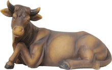 FADEDA Ochse  / Höhe:8 cm / handbemalt / detailgetreue Krippen Figuren - Weihnachten Tisch Dekoration Krippe Zubehör