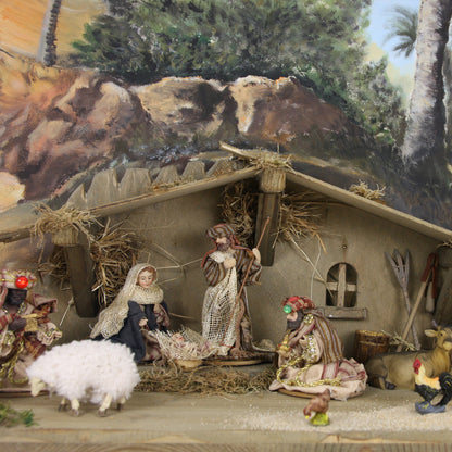 11x FADEDA Krippenfiguren orientalisch, Ankleidefiguren  / Höhe:10 cm / handbemalt / detailgetreue Krippen Figuren - Weihnachten Tisch Dekoration Krippe Zubehör
