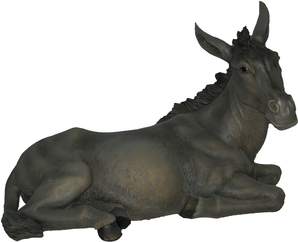 FADEDA Esel  / Höhe:28 cm / handbemalt / detailgetreue Krippen Figuren - Weihnachten Tisch Dekoration Krippe Zubehör